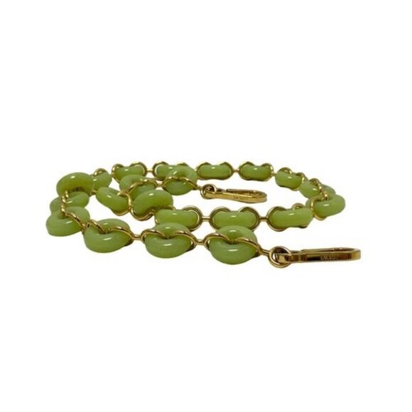 LOEWE Donut Chain Strap - Light Green Gold Plastic Hardware 17